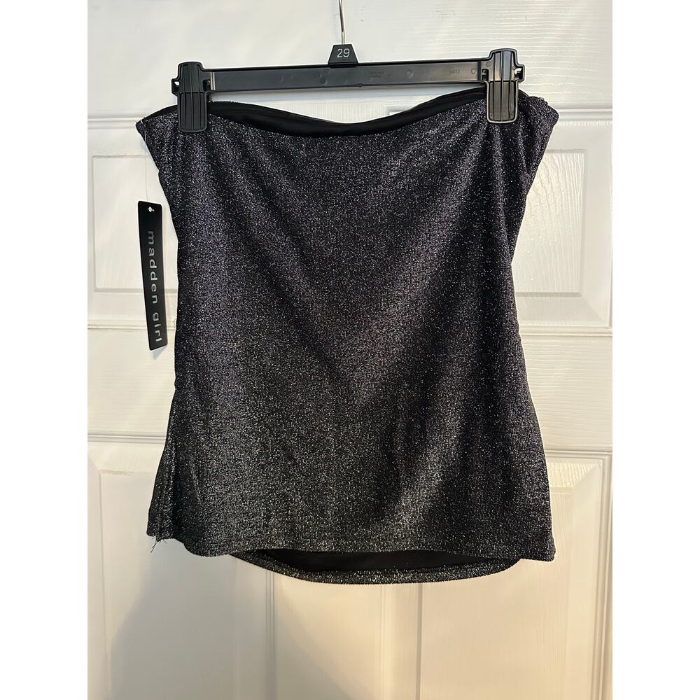 NWT Size L Madden Girl Sparkly Tube Top - Picture 2 of 4